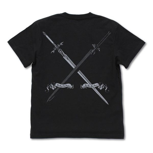 刀劍神域系列 : 日版 (中碼)「桐谷和人」黑の劍士 UWVer. 黑色 T-Shirt