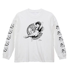 山T女福星 : 日版 (大碼)「阿琳」寬鬆 長袖 白色 T-Shirt
