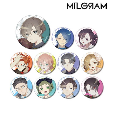 MILGRAM -米爾格倫- 收藏徽章 (11 個入) Original Illustration Can Badge (11 Pieces)【Milgram】