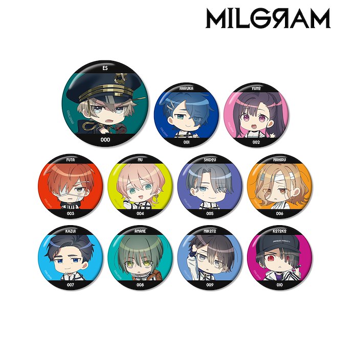 MILGRAM -米爾格倫- : 日版 收藏徽章 公式ちびキャラ Season 2 Ver. (11 個入)