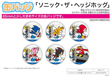 超音鼠 收藏徽章 01 官方插圖 (6 個入) Can Badge 01 Official Illustration (6 Pieces)【Sonic the Hedgehog】