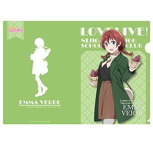 LoveLive! 虹咲學園校園偶像同好會 「艾瑪」秋冬私服 A4 文件套 A4 Clear File Autumn & Winter Odekake 9 Emma Verde【Love Live! Nijigasaki Academy School Idol Club】