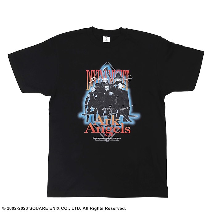 最終幻想系列 : 日版 (細碼) 最終幻想XI Ark Angels 黑色 T-Shirt