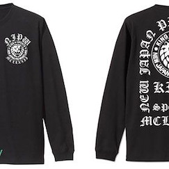 新日本職業摔角 : 日版 (大碼)「獅子」圖案 長袖 黑色 T-Shirt
