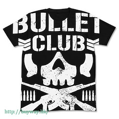 新日本職業摔角 (加大)「BULLET CLUB」黑色 T-Shirt BULLET CLUB All Print T-Shirt / BLACK-XL【New Japan Pro-wrestling】