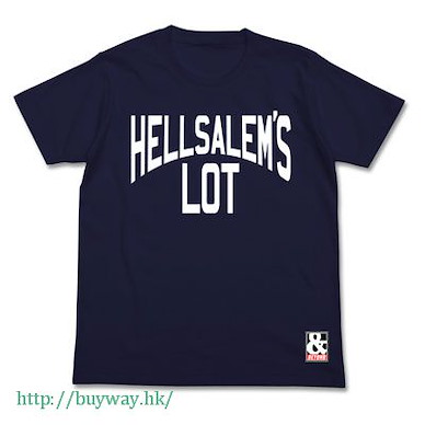血界戰線 (細碼)「Hellsalem's Lot」深藍色 T-Shirt Hellsalem's Lot & BEYOND T-Shirt / NAVY-S【Blood Blockade Battlefront】