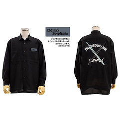 刀劍神域系列 (加大)「桐谷和人」黒の剣士 黑色 刺繡 恤衫 Black Swordsman Embroidery Shirt /BLACK-XL【Series】