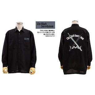 刀劍神域系列 (加大)「桐谷和人」黒の剣士 黑色 刺繡 恤衫 Black Swordsman Embroidery Shirt /BLACK-XL【Series】