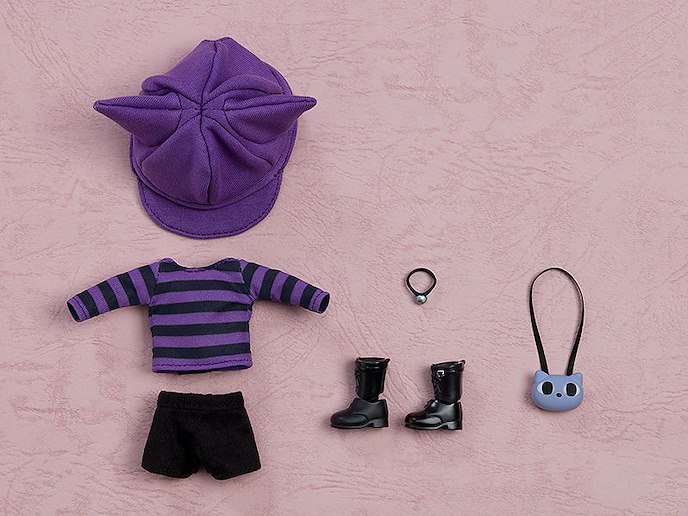 日版 黏土娃 服裝套組 喵咪穿搭 紫色