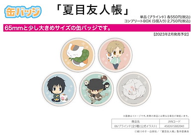 夏目友人帳 收藏徽章 06 官方插圖 (5 個入) Can Badge 06 Official Illustration (5 Pieces)【Natsume's Book of Friends】