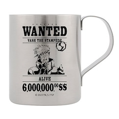 槍神Trigun 系列 「威席」通緝海報 雙層不銹鋼杯 TRIGUN STAMPEDE Vash's Wanted Poster Two-Layer Stainless Steel Mug【Trigun Series】