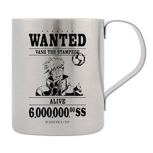 槍神Trigun 系列 「威席」通緝海報 雙層不銹鋼杯 TRIGUN STAMPEDE Vash's Wanted Poster Two-Layer Stainless Steel Mug【Trigun Series】