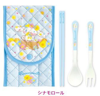 Sanrio系列 「玉桂狗 / 肉桂狗」Happy Kuji Sanrio Characters Flower 2022 餐具 Set Happy Kuji Sanrio Characters Flower 2022 Cutlery Set Cinnamoroll【Sanrio Series】