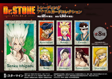 Dr.STONE 新石紀 亞克力咭 (8 個入) Acrylic Card Collection (8 Pieces)【Dr. Stone】