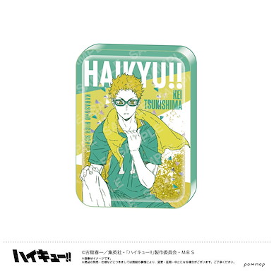 排球少年!! 「月島螢」流動閃粉 亞克力方塊 Oil in Acrylic C Tsukishima Kei U91 23F 036【Haikyu!!】