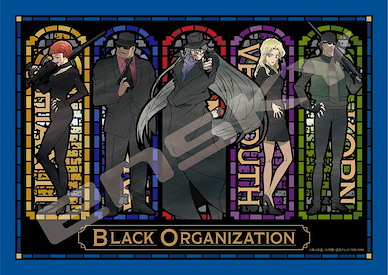 名偵探柯南 彩繪玻璃風格 砌圖 208 塊 BLACK ORGANIZATION Jigsaw Puzzle 208 Piece 208-AC077 Stained Glass (Navy)【Detective Conan】