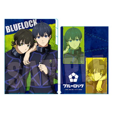 BLUE LOCK 藍色監獄 「潔世一 + 蜂樂迴」3層文件套 Clear File 3 Pockets Isagi Yoichi & Bachira Meguru【Blue Lock】