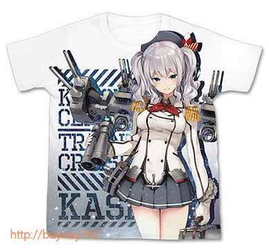 艦隊 Collection -艦Colle- (大碼)「鹿島」全彩 T-Shirt (Size: Large) Kashima Full Graphic T-Shirt / WHITE【Kantai Collection -KanColle-】