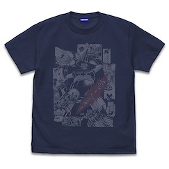 鐵甲萬能俠系列 : 日版 (細碼)「鐵甲萬能俠」マジーンゴゥ！藍紫色 T-Shirt