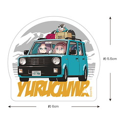 搖曳露營△ 「各務原撫子 + 志摩凜 + 各務原櫻」迷你貼紙 (5.5cm × 6cm) "Yuru Camp" Yuru Camp Car Mini Sticker【Laid-Back Camp】