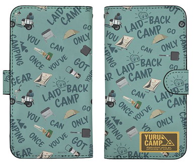 搖曳露營△ 露營用品 148mm 筆記本型手機套 (iPhoneX) "Yuru Camp" Camping Goods Book-style Smartphone Case 148【Laid-Back Camp】