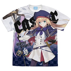 Fate系列 : 日版 (大碼)「Caster (Altria Caster)」Fate/Grand Order 白色 全彩 T-Shirt