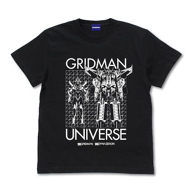 GRIDMAN UNIVERSE (細碼)「GRIDMAN & DYNAZENON」黑色 T-Shirt Denkou Choujin Gridman & Dynazenon T-Shirt /BLACK-S【GRIDMAN UNIVERSE】