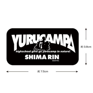 搖曳露營△ 「志摩凜」剪影 迷你貼紙 (3.8cm × 7.5cm) Silhouette Rin Shima Mini Sticker【Laid-Back Camp】