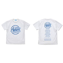 LoveLive! Sunshine!! (中碼)「Aqours」白色 T-Shirt Aqours T-Shirt /WHITE-M【Love Live! Sunshine!!】