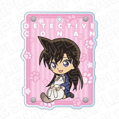 名偵探柯南 「毛利蘭」貓 Ver. 2 模切 證件套 Acrylic Diecut Pass Case Ran Mouri Deformed Cat ver.2【Detective Conan】