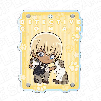 名偵探柯南 「安室透」貓 Ver. 2 模切 證件套 Acrylic Diecut Pass Case Toru Amuro Deformed Cat ver.2【Detective Conan】