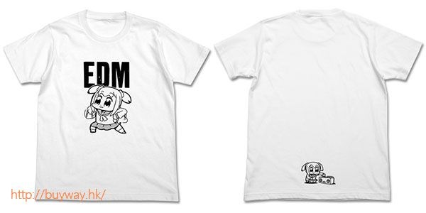 Pop Team Epic : 日版 (細碼) EDM 白色 T-Shirt