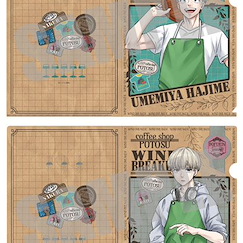 WIND BREAKER 「梅宮一 + 梶蓮」Coffee shop Ver. A4 文件套 (2 枚入) Clear File Set Hajime Umemiya & Ren Kaji Coffee shop ver.【Wind Breaker】
