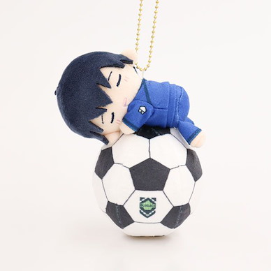BLUE LOCK 藍色監獄 「潔世一」抱著足球熟睡 公仔掛飾 Soccer Ball Squeeze Yoichi Isagi【Blue Lock】