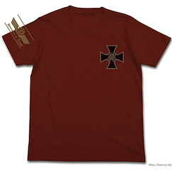 機動戰士高達系列 (加大)「錫安盾十字章」酒紅色 T-Shirt Zeon Honor Cross T-Shirt / BURGUNDY-XL【Mobile Suit Gundam Series】