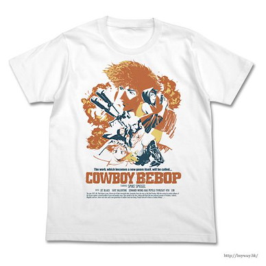 星際牛仔 (大碼) 電影海報設計 白色 T-Shirt Poster Art Ver. T-Shirt / WHITE-L【Cowboy Bebop】