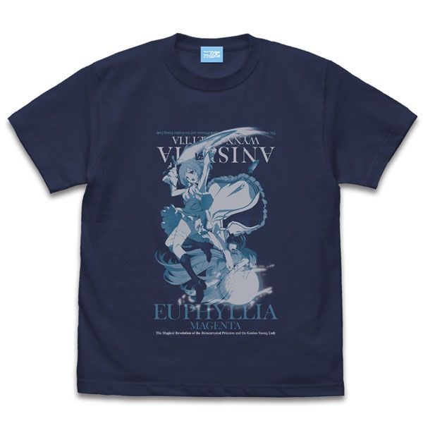 轉生公主與天才千金的魔法革命 : 日版 (加大)「艾妮絲菲亞 + 尤菲莉亞」藍紫色 T-Shirt