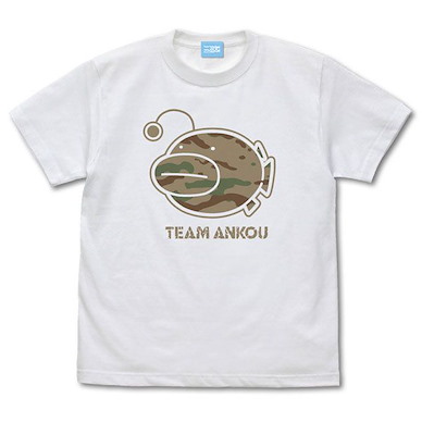 少女與戰車 (細碼)「鮟鱇隊」白色 T-Shirt Ankou Team T-Shirt /WHITE-S【Girls and Panzer】