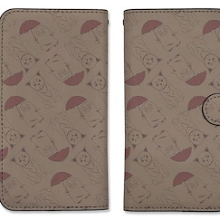 銀魂 「定春 + 伊麗莎白」總柄 158mm 筆記本型手機套 (iPhone6plus/7plus/8plus) Sadaharu & Elizabeth Pattern Design Book-style Smartphone Case 158【Gin Tama】
