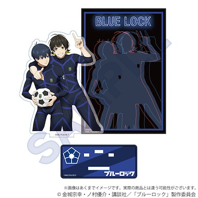 BLUE LOCK 藍色監獄 「潔世一 + 蜂樂迴」特別插圖 Ver. A 亞克力背景企牌 Acrylic Stand with Background Special Illustration Ver. A【Blue Lock】