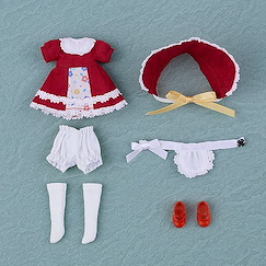 未分類 : 日版 黏土娃 服裝套組 復古連身裙 紅色
