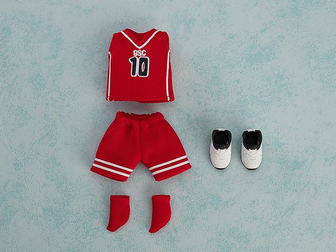 日版 黏土娃 服裝套組 籃球制服 (紅色)