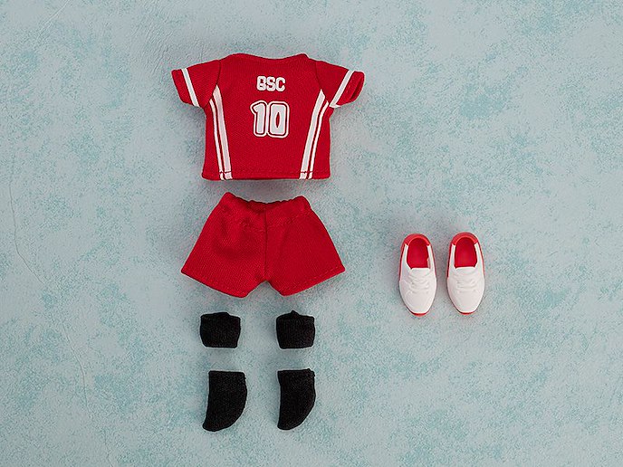 日版 黏土娃 服裝套組 排球制服 (紅色)