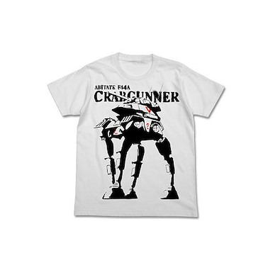 太陽之牙 (細碼)「AbITATE F44A CRABGUNNER」白色 T-Shirt Crabgunner T-Shirt / WHITE - S【Fang of the Sun Dougram】