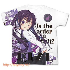 請問您今天要來點兔子嗎？ (大碼)「天天座理世」全彩 T-Shirt Rize Full Graphic T-Shirt - L【Is the Order a Rabbit?】