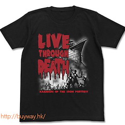 甲鐵城的卡巴內里 (大碼) "LIVE THROUGH DEATH" 黑色 T-Shirt "LIVE THROUGH DEATH" T-Shirt Black - L【Kabaneri of the Iron Fortress】