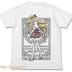 光之美少女系列 (大碼)「朝日奈未來 (奇跡天使)」T-Shirt 白色 Cure Miracle T-Shirt / WHITE - L【Pretty Cure Series】