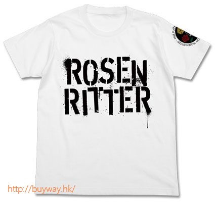 銀河英雄傳說 : 日版 (細碼) Free Planets Alliance Rosen Ritter T-Shirt 白色