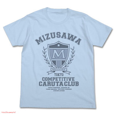 花牌情緣 (細碼) 瑞澤高中 歌牌競技部 淺藍 T-Shirt Mizusawa High School Competitive Caruta Club T-Shirt / LIGHT BLUE - S【Chihayafuru】