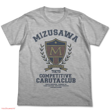 花牌情緣 (加大) 瑞澤高中 歌牌競技部 灰色 T-Shirt Mizusawa High School Competitive Caruta Club T-Shirt / HEATHER GRAY - XL【Chihayafuru】